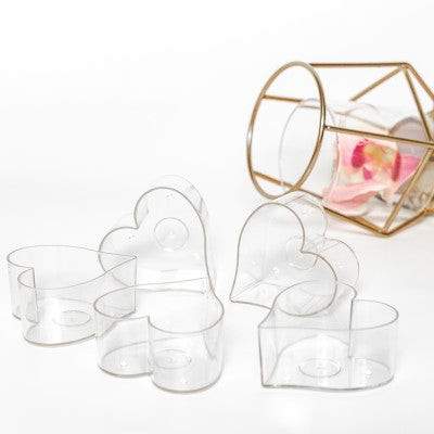 Tealight Cups - Heart Shaped (Small)